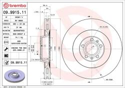 BREMBO Disc frana BREMBO 09.9915. 11 (09.9915.11)