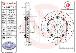 BREMBO Disc frana BREMBO 09.9477. 23 (09.9477.23)