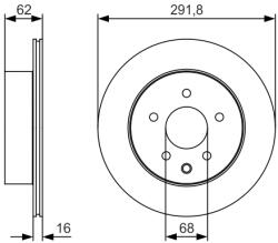 Bosch Disc frana BOSCH 0 986 479 S31 (0 986 479 S31) - fixbox