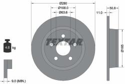 TEXTAR Disc frana TEXTAR 92326403 (92326403)
