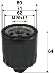 VALEO Filtru ulei VALEO 586003 (586003) - fixbox