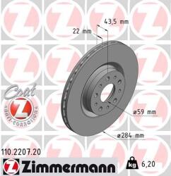 ZIMMERMANN Disc frana ZIMMERMANN 110.2207. 20 - fixbox