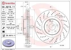 BREMBO Disc frana BREMBO 09. A819.11 (09.A819.11)