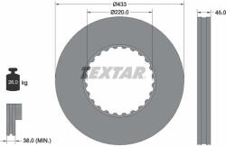 TEXTAR Disc frana TEXTAR 93272000 (93272000) - fixbox
