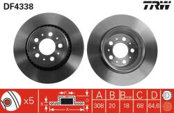 TRW Disc frana TRW DF4338 - fixbox