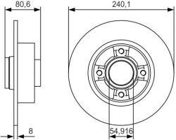 Bosch Disc frana BOSCH 0 986 479 S37 (0 986 479 S37) - fixbox