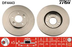 TRW Disc frana TRW DF4443 (DF4443) - fixbox