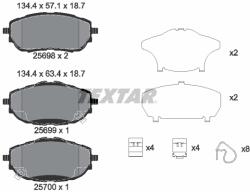 TEXTAR Set placute frana TEXTAR 2569801 (2569801)