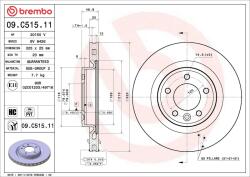 BREMBO Disc frana BREMBO 09. C515.11 (09.C515.11)