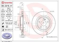 BREMBO Disc frana BREMBO 09. C219.41 (09.C219.41)