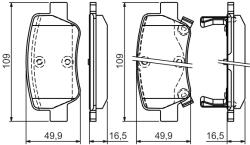 Bosch Set placute frana BOSCH 0 986 494 403 (0 986 494 403)