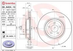 BREMBO Disc frana BREMBO 09. A404.11 (09.A404.11)