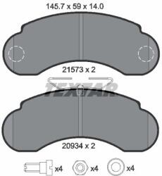 TEXTAR Set placute frana TEXTAR 2157302 (2157302) - fixbox