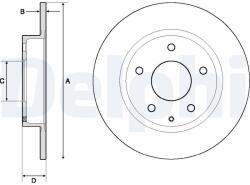 DELPHI Disc frana DELPHI BG4707C (BG4707C) - fixbox