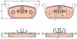 TRW Set placute frana, frana disc TRW GDB2266 - fixbox