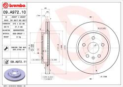 BREMBO Disc frana BREMBO 09. A972.11 (09.A972.11)