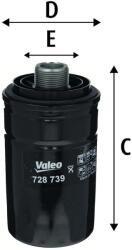 VALEO Filtru ulei VALEO 728739 (728739) - fixbox