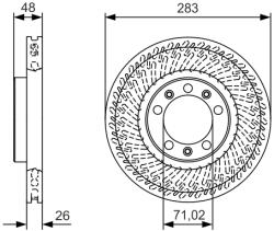 Bosch Disc frana BOSCH 0 986 479 C33 (0 986 479 C33) - fixbox