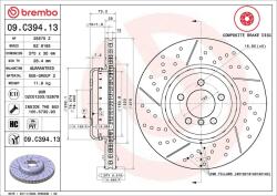 BREMBO Disc frana BREMBO 09. C394.13 (09.C394.13)