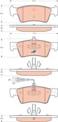 TRW Set placute frana TRW GDB1671 (GDB1671)