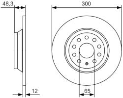Bosch Disc frana BOSCH 0 986 479 A84 (0 986 479 A84) - fixbox