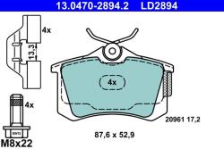 ATE Set placute frana ATE 13.0470-2894.2 (13.0470-2894.2)