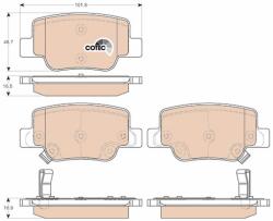 TRW Set placute frana TRW GDB3547 (GDB3547)