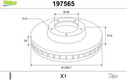 VALEO Disc frana VALEO 197565 - fixbox