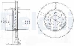 DELPHI Disc frana DELPHI BG3658 (BG3658) - fixbox