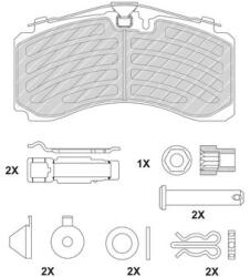 FERODO Set placute frana FERODO FCV4725PTS (FCV4725PTS)