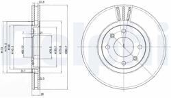 DELPHI Disc frana DELPHI BG2872 (BG2872) - fixbox
