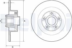 DELPHI Disc frana DELPHI BG9135RS (BG9135RS) - fixbox