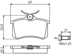 Bosch Set placute frana, frana disc BOSCH 0 986 494 399 - fixbox