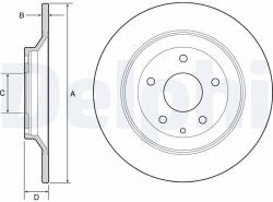 DELPHI Disc frana DELPHI BG4567C (BG4567C) - fixbox