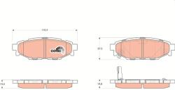 TRW Set placute frana TRW GDB3373 (GDB3373)