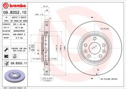 BREMBO Disc frana BREMBO 09. B352.11 (09.B352.11)