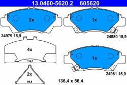 ATE Set placute frana ATE 13.0460-5620.2 (13.0460-5620.2)