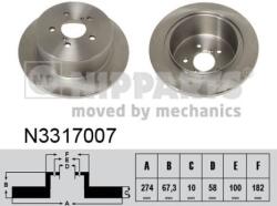 NIPPARTS Disc frana NIPPARTS N3317007 - fixbox