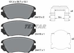 TEXTAR Set placute frana TEXTAR 2441501 (2441501) - fixbox