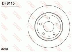 TRW Disc frana TRW DF8115 (DF8115) - fixbox