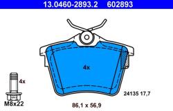 ATE Set placute frana ATE 13.0460-2893.2 (13.0460-2893.2) - fixbox
