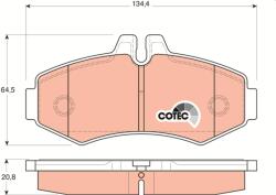 TRW Set placute frana TRW GDB1373 (GDB1373)