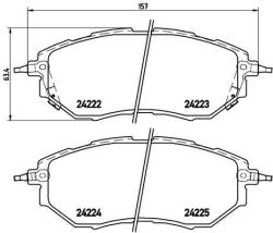 BREMBO Set placute frana BREMBO P 78 017 (P 78 017)