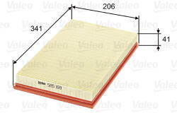 VALEO Filtru aer VALEO 585169 (585169) - fixbox