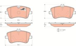 TRW Set placute frana TRW GDB1514 (GDB1514)