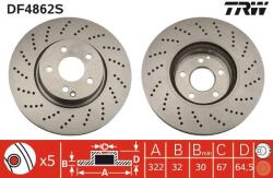 TRW Disc frana TRW DF4862S (DF4862S)