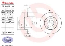 BREMBO Disc frana BREMBO 08.8408. 11 - fixbox