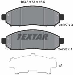 TEXTAR Set placute frana TEXTAR 2422701 (2422701) - fixbox
