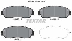 TEXTAR Set placute frana, frana disc TEXTAR 2434201 - fixbox
