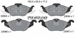 TEXTAR Set placute frana TEXTAR 2306302 (2306302) - fixbox